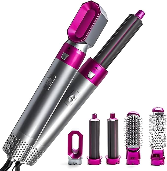 Hot Air Brush 5 in 1 Hot Air Brush Hair Dryer