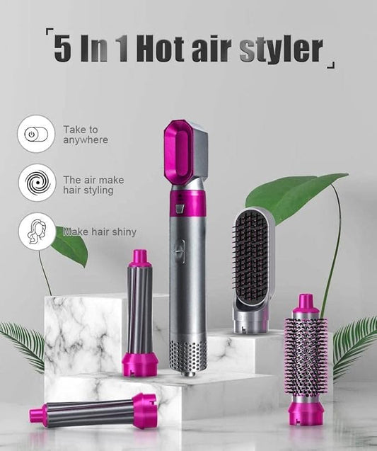 Hot Air Brush 5 in 1 Hot Air Brush Hair Dryer