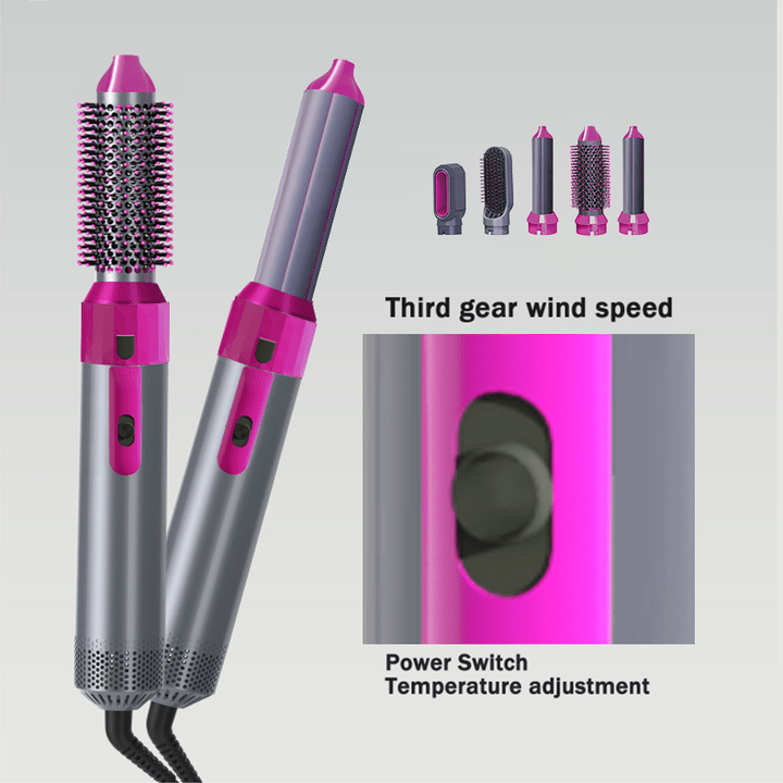 Hot Air Brush 5 in 1 Hot Air Brush Hair Dryer